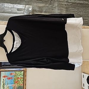 Calvin Klein 1x faux layered top